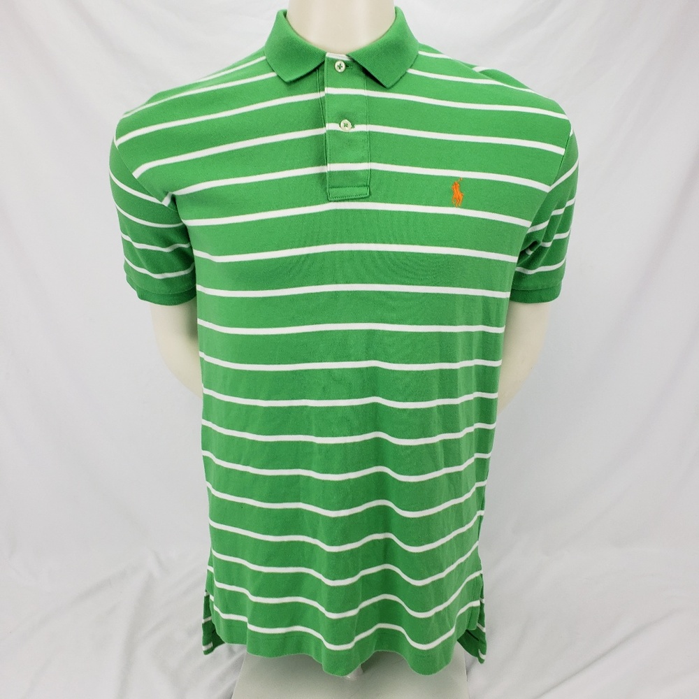Polo by Ralph Lauren Men's Green White Shirt M